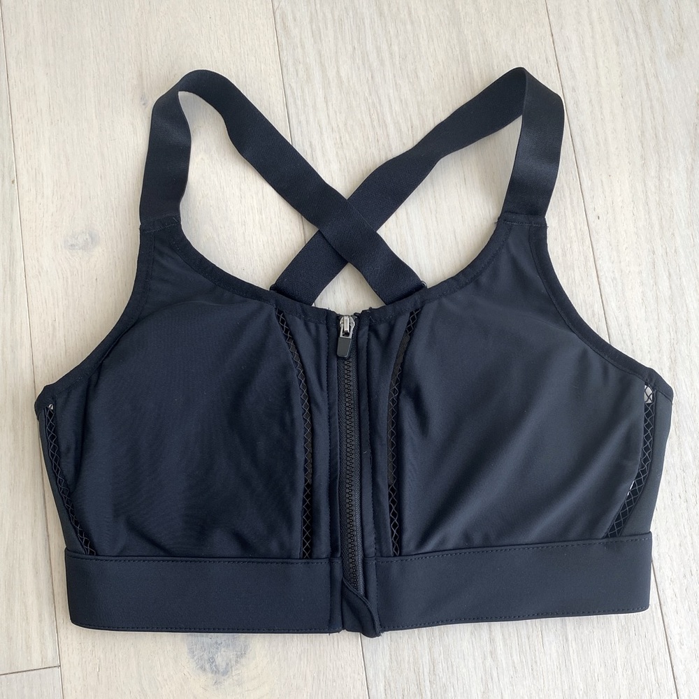 Fabletics Zip Up Sports Bra - Size S